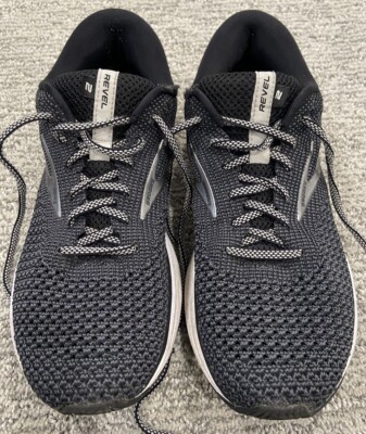 Brooks Running Shoes Women's Size Black Revel Knit Athletic