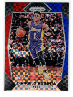 D'Angelo Russell 2017-18 Panini Prizm Red White Blue Starburst #152