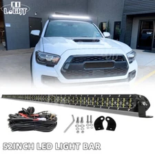 for Toyota Tacoma 2005-2020 Roof 52" 1200W LED Light Bar Combo Beam w/ Wire Kit