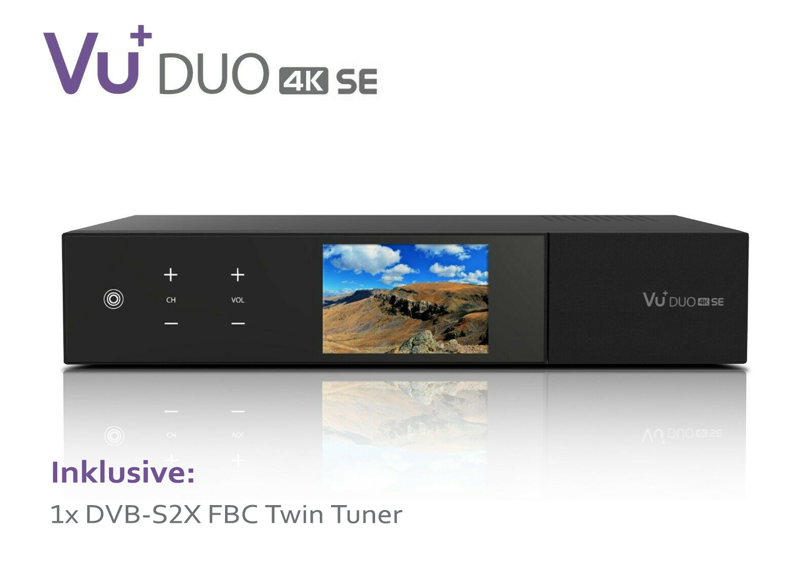 VU Duo 4K SE 1x DVB-S2X FBC Twin Tuner PVR ready Linux Receiver UHD 2160p