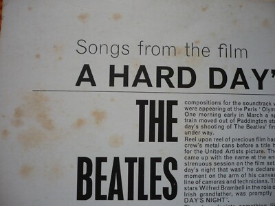 The Beatles A Hard Day's Night Vinyl UK 1964 1976 2 Box EMI Stereo