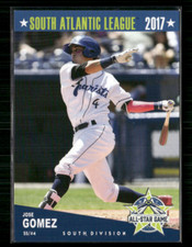 Jose Gomez 2017 South Atlantic League All Stars Set