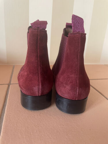 chelsea boots 39 wildleder, dunkelrot - Bild 2 von 4
