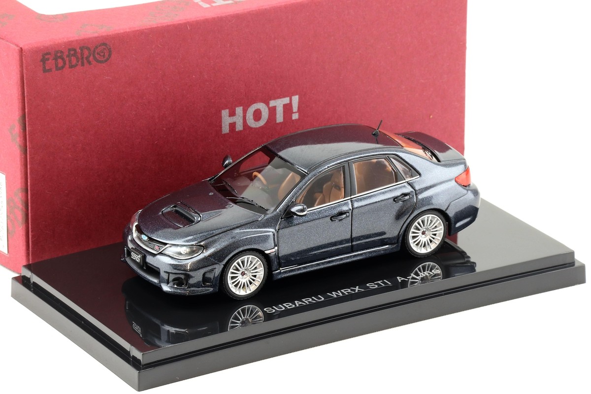 ミニカー EBBRO SUBARU WRX STI nurburging 1/43 1:43 Ebbro Subaru WRX STI A-Line 4-doors grey metallic | eBay