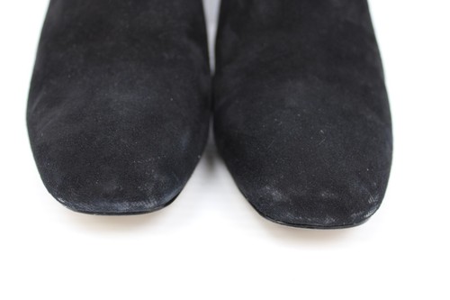 Adrienne Vittadini Womens Black Suede AV Lave Classic Shootie Pump Size 7M - Picture 5 of 16