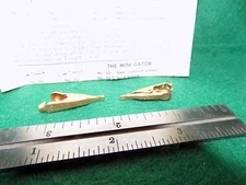 (2) Vintage Mueller Micro-Gator 36-C Solid Copper Alligator Clips NOS