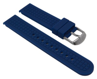 Ersatzband Silikon dunkelblau weich 20mm für Timex T2P032