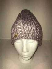 The North Face Womens Chunky Knit Beanie OS NWT Quail Grey