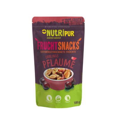 Gefriergerocknete Pflaume: Getrocknete Früchte ungezuckert Topping von Nutripur