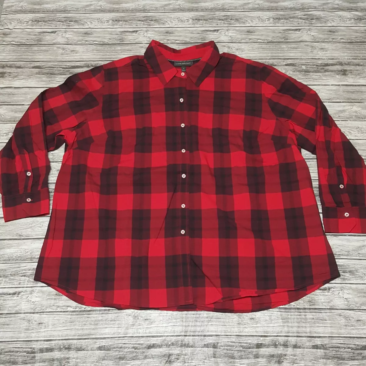 Lane bryant red shirt sales