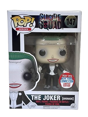 FunkoPop！147 THE JOKER grenade 限定版 Suicide Squad The Joker Grenade NYCC 2016 Exclusive Funko