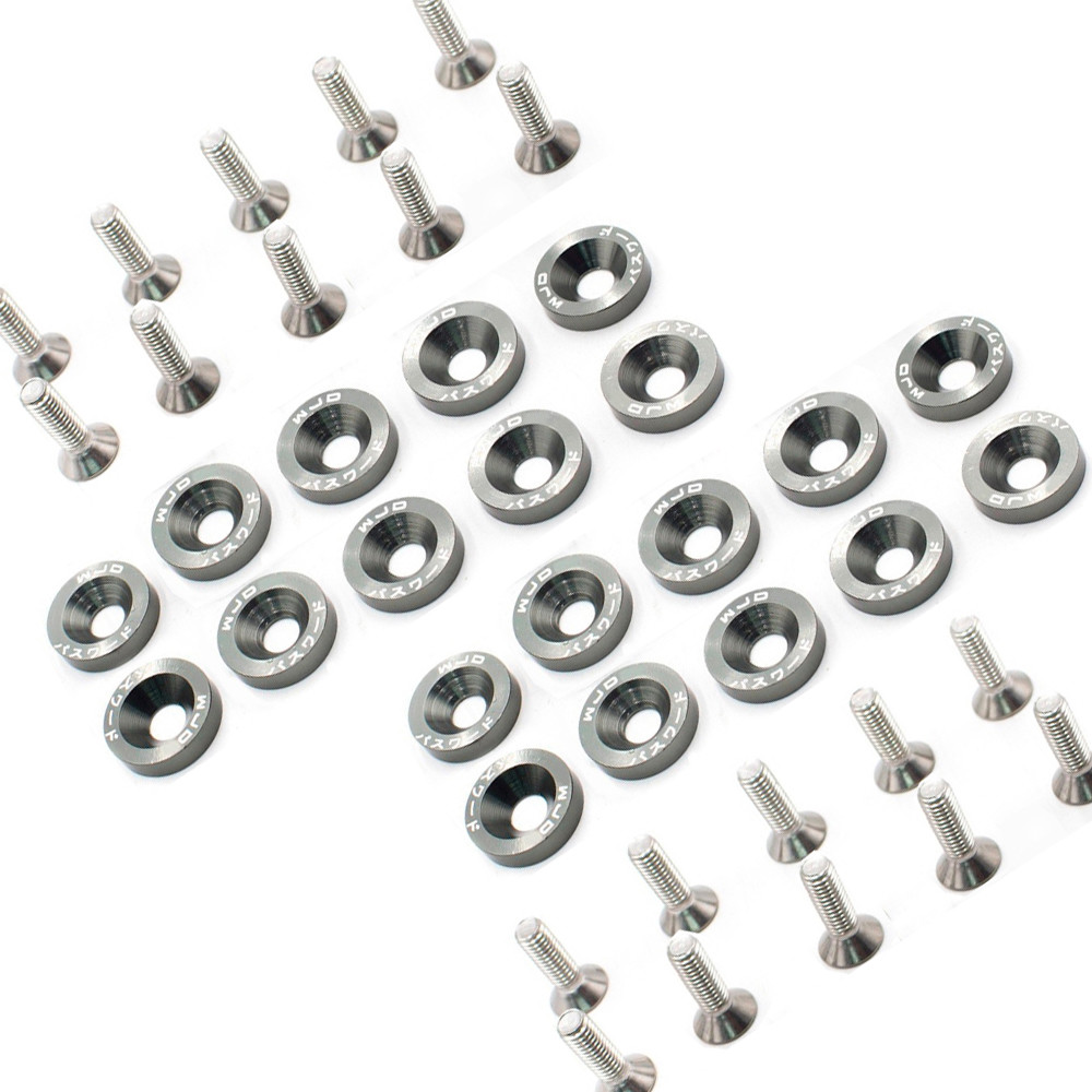 Jdm Fender Washers 40-Piece JDM Billet Aluminum Washer Kit - Blue, For Fender & Engine Bay Dress Up JDM Billet Aluminum Washers - Foto 6