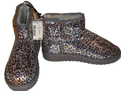 Chaussons Pailletés Métallisés Aeropostale - Gris - Taille 7 US