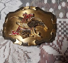 Vintage Anheuser Busch Belt Buckle 1977 Raintree Made in USA!