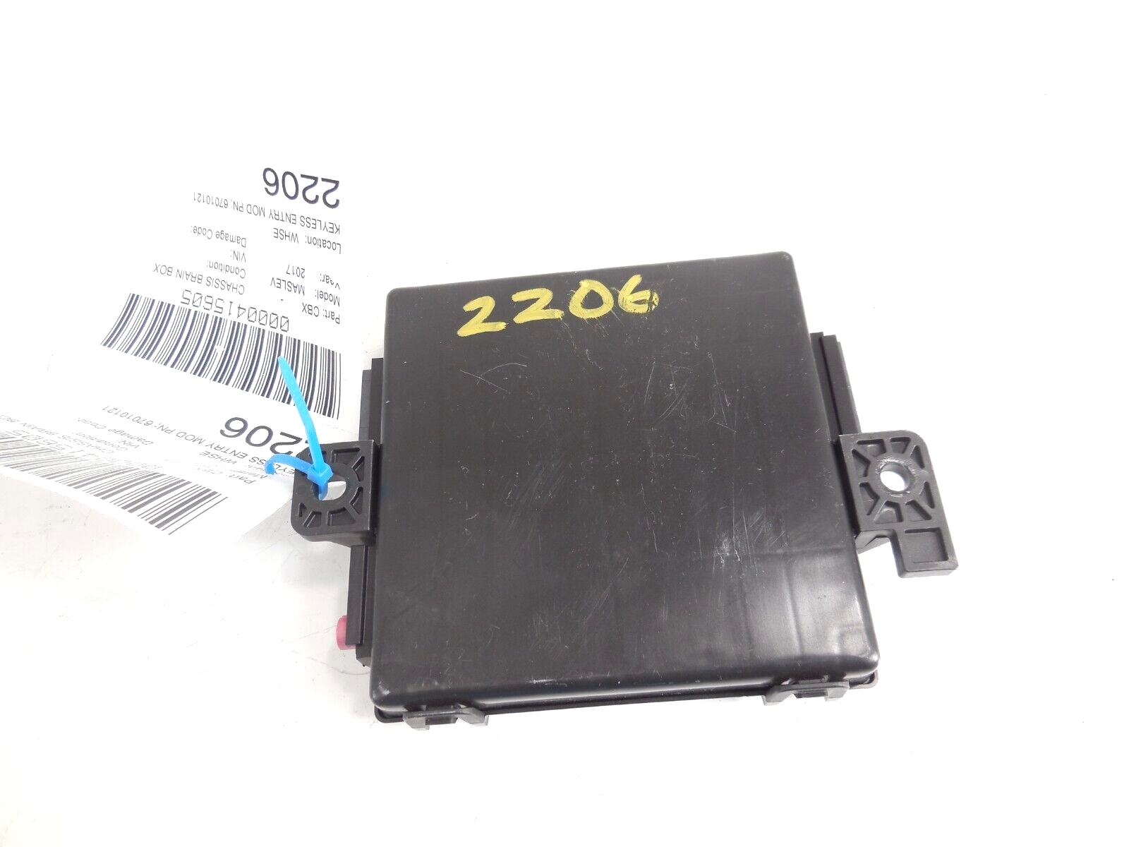 2017 17 Maserati Levante Keyless Entry Control Module OEM 670101219