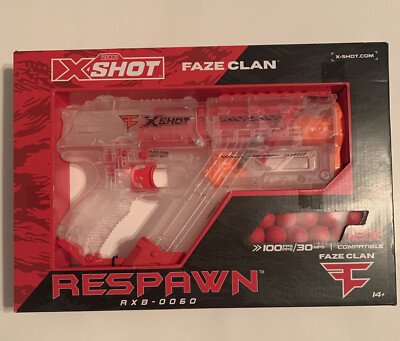X-Shot for Faze Clan Respawn Blaster NIB ZURU Toys Kids Nerf Style Toy Gun