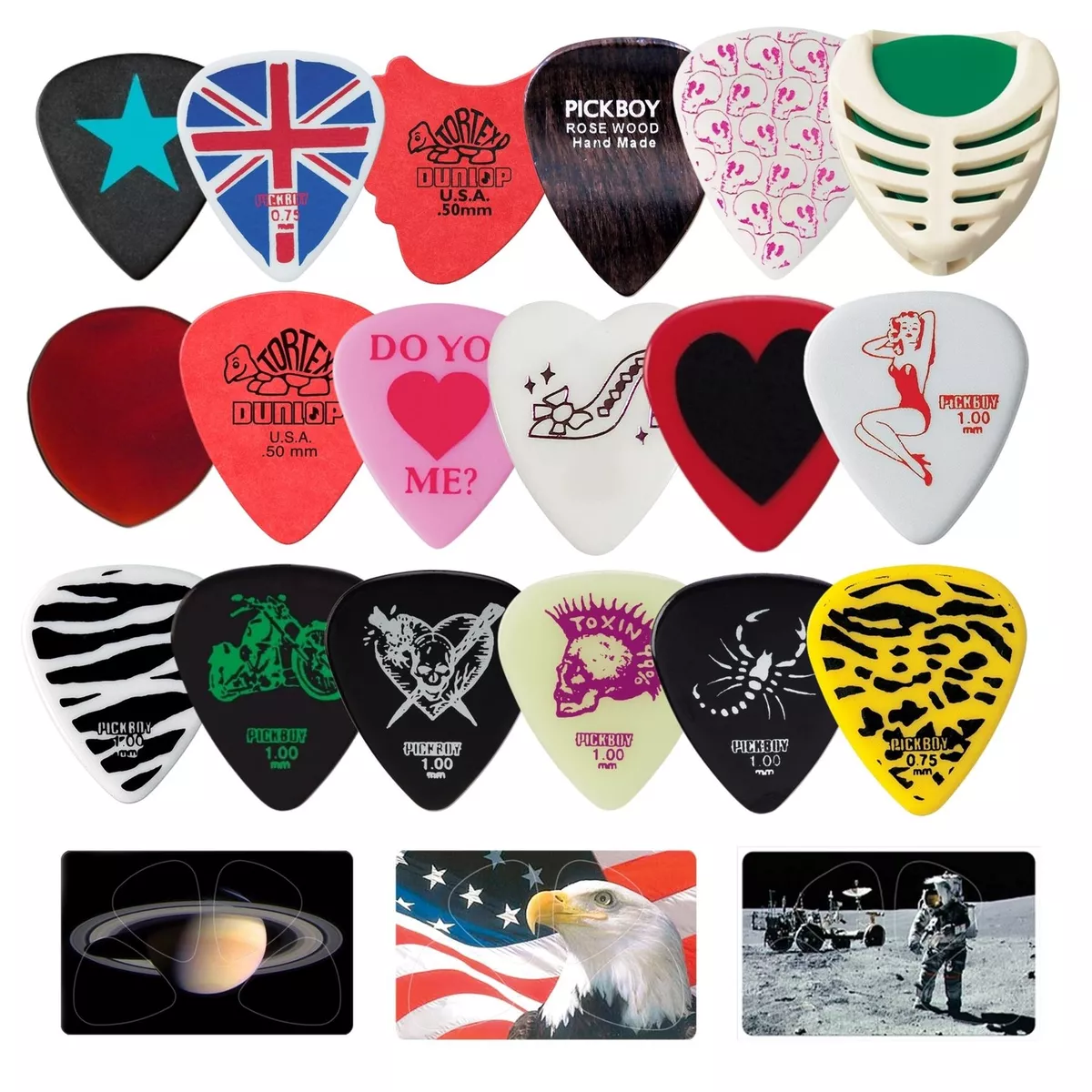 Different types on sale of guitar picks