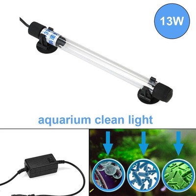 Fish Tank Germicidal UV Light Sterilizer Pond Aquarium Submersible Clean Lamp