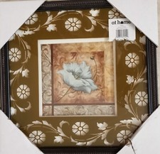 12 inch x 12 inch glass Flower Wall Hang AT HOME