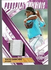 2019 Elite Extra Edition Prospect Materials Purple #PM-SS Sixto Sanchez 25/25