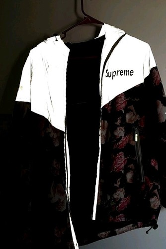 Supreme Floral Waterproof Reflective Windbreaker Size Medium Flawed - Picture 5 of 11