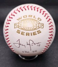 JSA TONY LARUSSA SIGNED INSCRIBED 2006 WORLD SERIES CHAMPION LOGO BASEBALL  STL