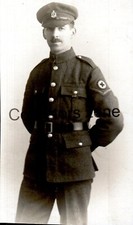 1917 RAMC Royal Army Medical Corps Corporal Original  photo 3 .5 x 2 inches