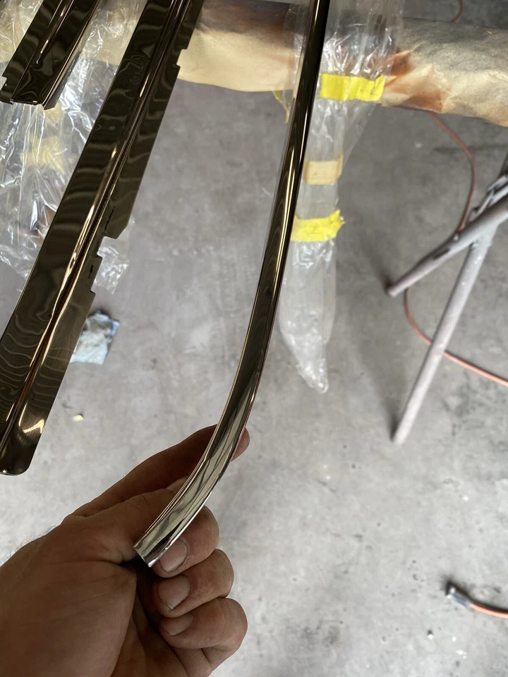 Ford Galaxie XL 1966 7 litros Ht canal de lluvia riel de goteo borde moldura pulido Foto 2 de 4