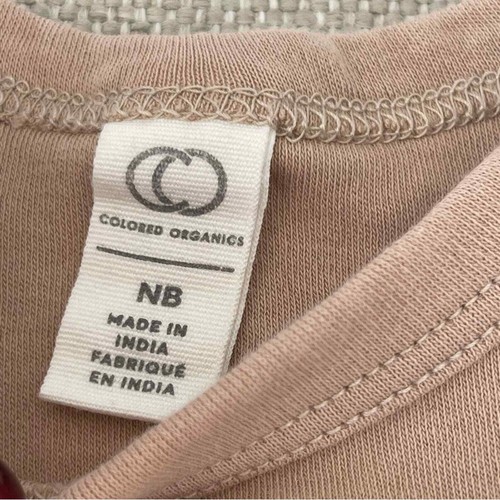 Colored Organics Tan One Piece NB - Picture 7 of 7