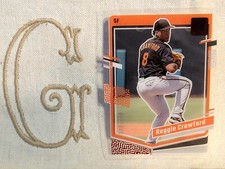 Reggie Crawford, Giants, 2023 Chronicles Clearly Donruss Red #d/100 #26🇬