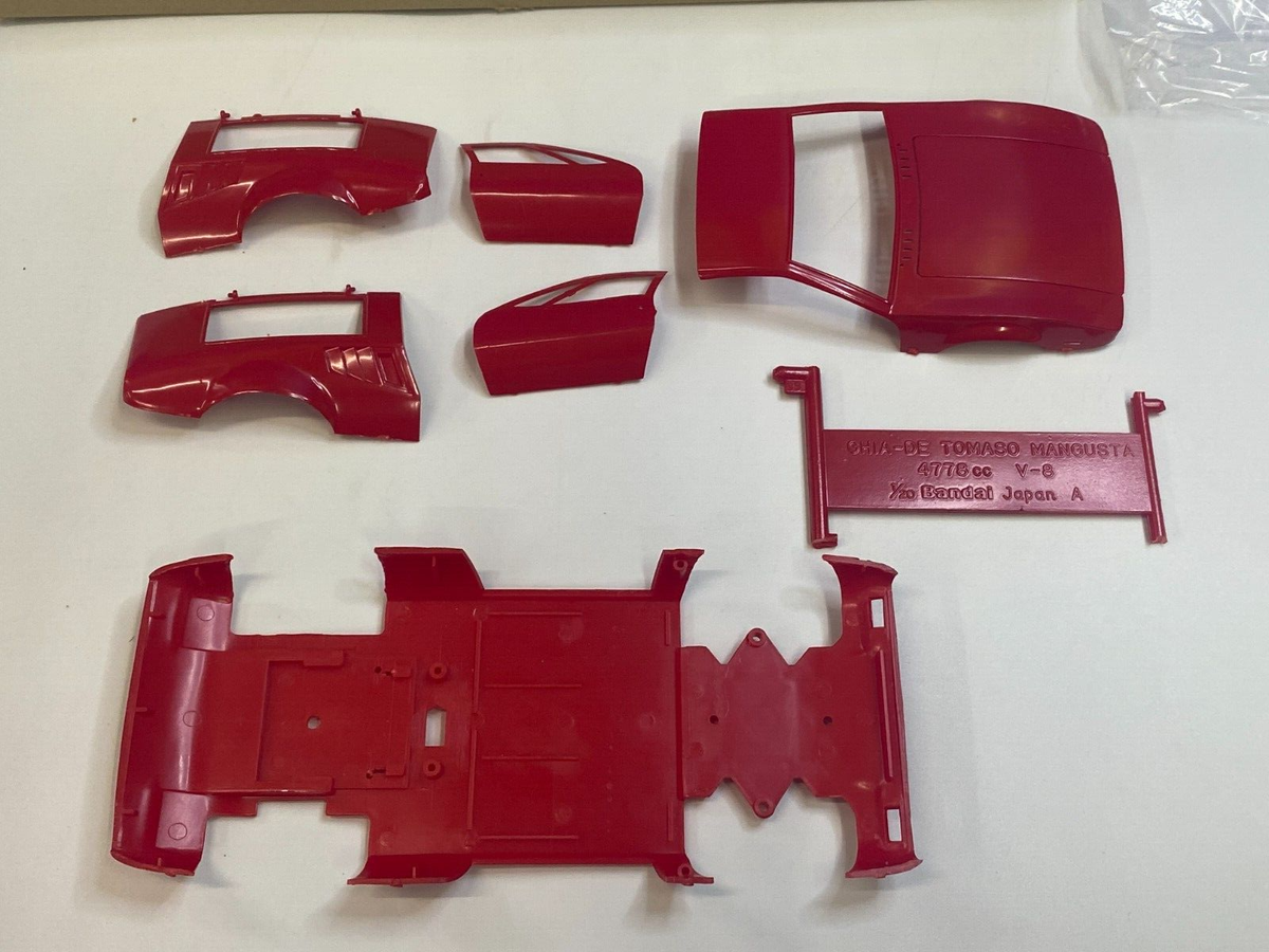 BANDAI 1/20 SCALE DE TOMASO MANGUSTA JAPAN MODEL KIT COMPLETE | eBay