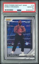 2022 PANINI INSTANT WWE GABLE STEVESON ROOKIE CARD WRESTLEMANIA #15 RC PSA 10 🔥