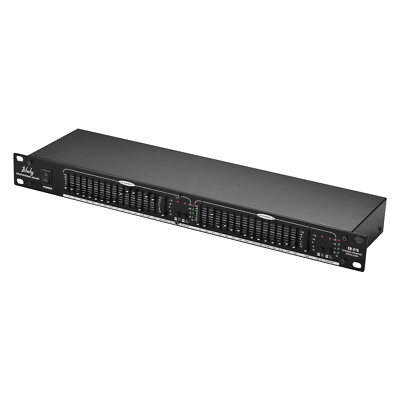 Btuty 15-Band Equalizer 1U Rack Mount 2 Channels Stereo Graphic Equalizer Z8T8