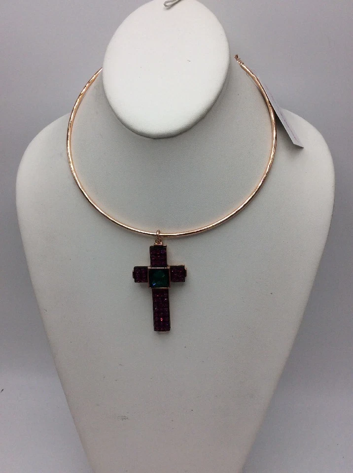 COLLAR CUELLO CRUZADO BETSEY JOHNSON DUQUESA DE BETSEYVILLE $48 M152 Foto 3 de 4