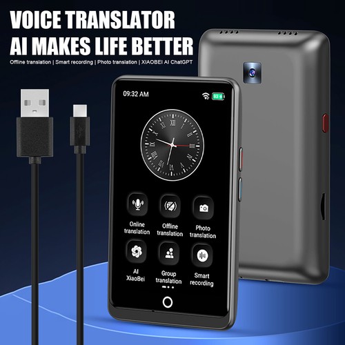 Wifi Smart Real Time Translator 139+ Languages AI Voice Translate Touch Screen - Picture 4 of 14