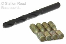4 x Model Railway Train Baseboard Dowels & Drill Alignment Joiner Cabinet Maker