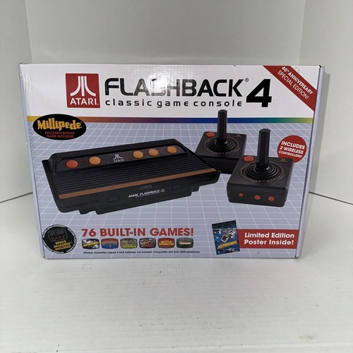 ATARI Flashback 4 Classic Video Game Console 76 Built-in Games w/ Millipede - Picture 1 of 16