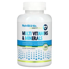 2 X NutriBiotic, Essentials, Multi Vitamins & Minerals , 180 Capsules