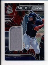 AARON BRACHO 2021 SPECTA NEXT ERA ROOKIE HYPER PRIZM JERSEY RELIC #34/75 BC5994