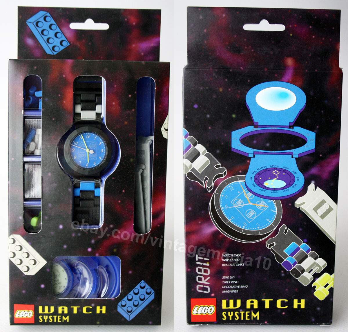 RARE VINTAGE 1997 LEGO WATCH SYSTEM ORBIT CRIVAL SWISS + JAPAN