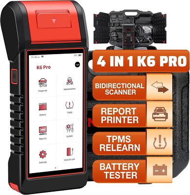 KINGBOLEN K6 PRO OBD2 Diagnosegerät KFZ Fehlercodeleser TPMS Autobatterietester
