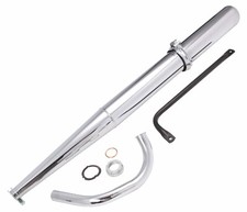 Auspuff Krümmer Pass für Simson S50 S51 S70 Chrom Halterung Schellen Muffler Set
