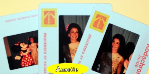 Vintage Disney Annette Funicello 1981 (3) SLIDES Emmy Awards Photos Mickey Mouse - Picture 2 of 7