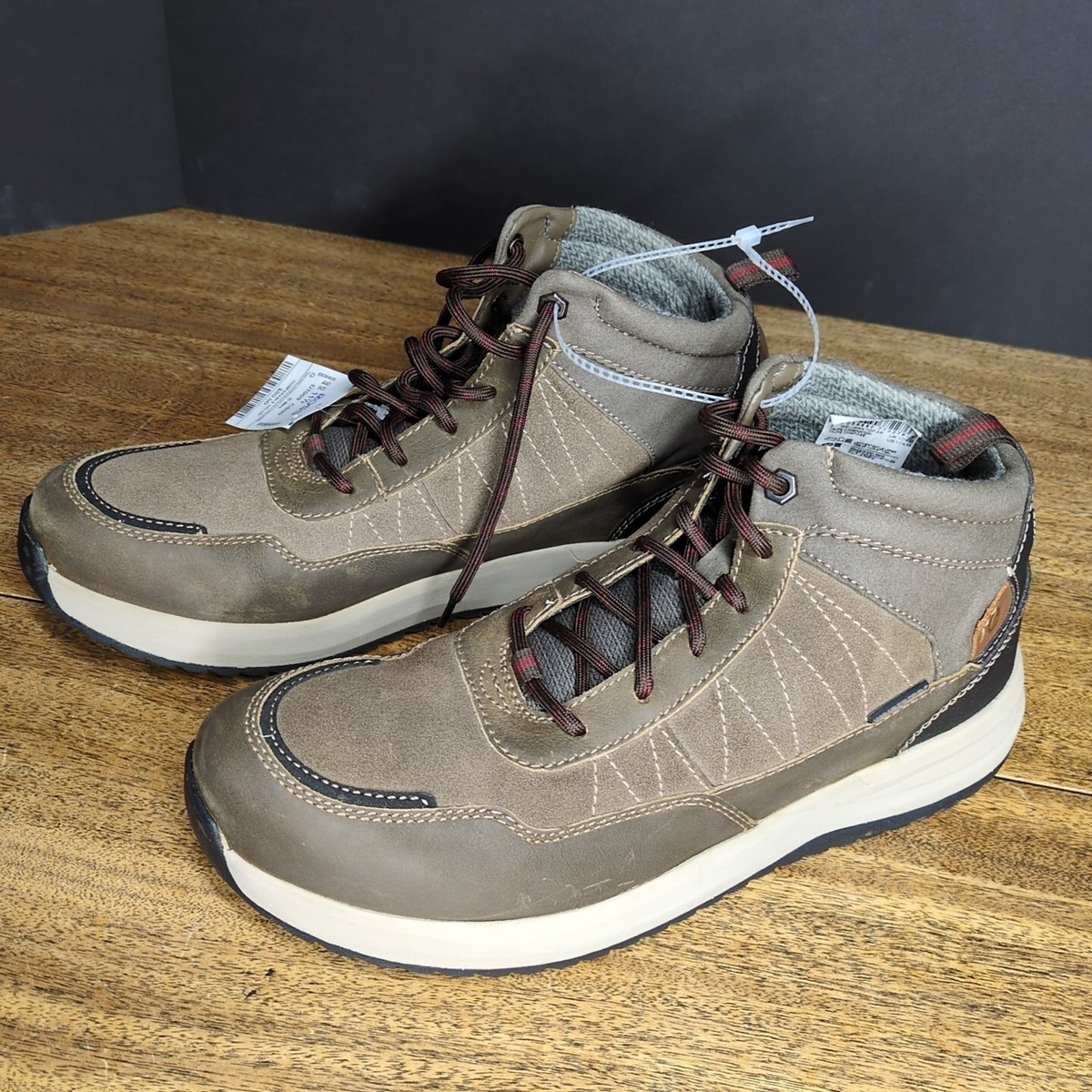 CLARKS / Wellman / Black Leather / Construction Boots / Size 9 Amazon.com | Clarks Premium Men main image 2