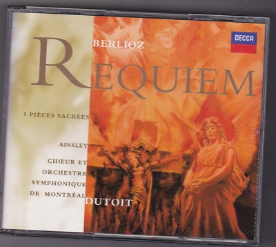 Hector Berlioz John Mark Ainsley Requiem  CD 5 Pièces Sacrées Decca
