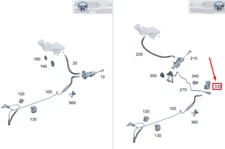 MERCEDES-BENZ GLA H247 AMG CLUTCH LINE FASTENER RHD A0009951004