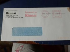 australia commercial 1998 cover used special postmark as in pic Rinnai