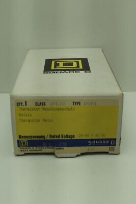 Square D 8430 Type DVRL Thenistor Machine Protection Relay 24-50V ''New & Original Packaging''
