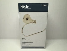 Style Selections Bailey Brass Wall Mount Single Post Toilet Paper Holder 2131163