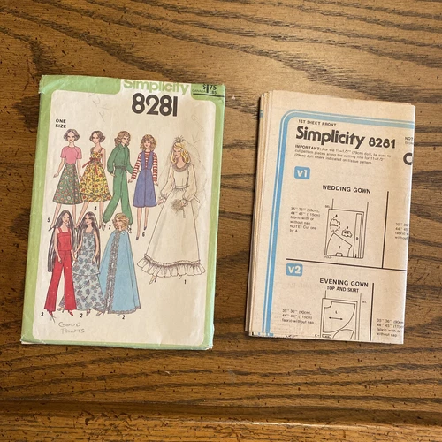 Simplicity Sewing Pattern # 8281 Envelope And Instructions Only - No Pattern